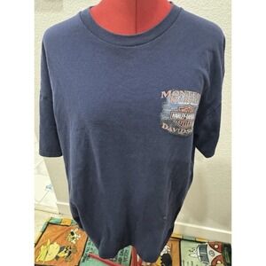 Harley-Davidson Monterey California T Shirt Biker Motorcycle Back Graphic Xlg